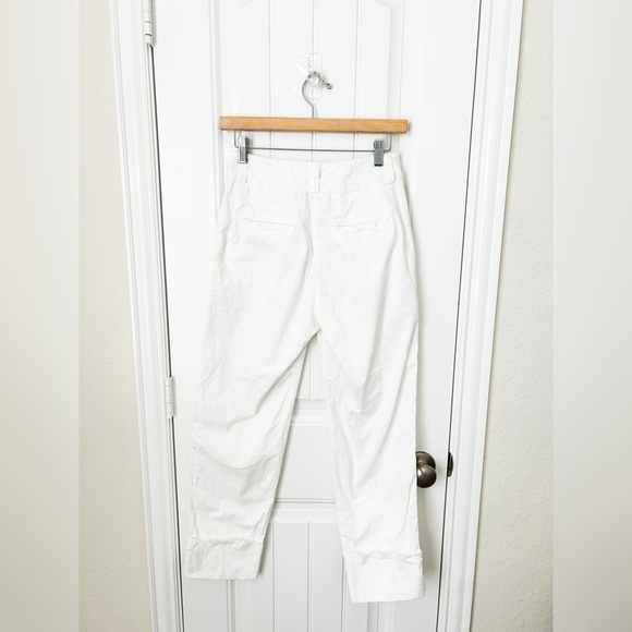 Peserico Cuffed Trousers Casual Pants White Size 40/Small - Picture 3 of 3